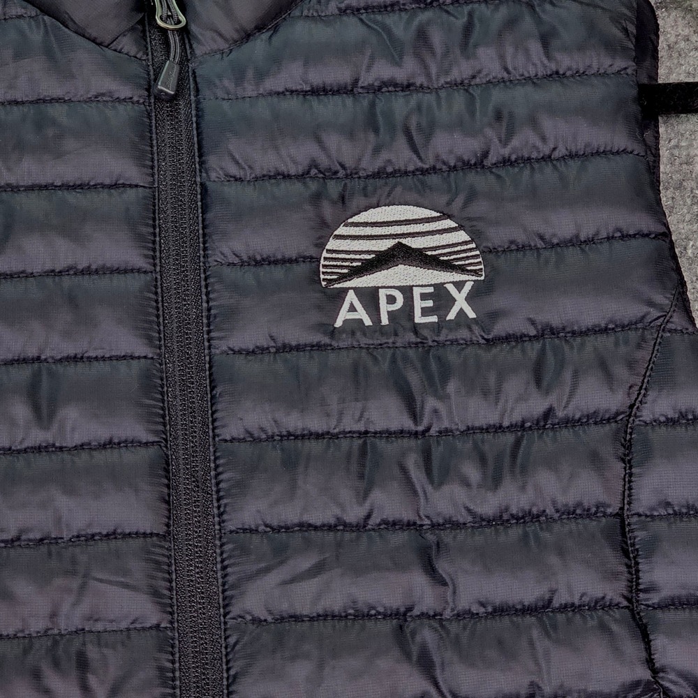 Eddie Bauer Puffer Vest Women Small Black Packable Quilted APEX Logo Utility - Picture 6 of 13